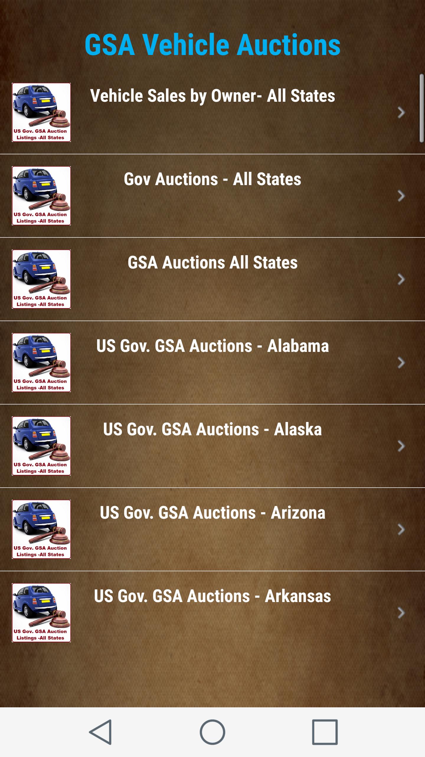 Gsa Auto Auction >> Us Gov Gsa Vehicle Auction Listings All States For Android Gsa Auto Auction >> Us Gov Gsa Vehicle Auction Listings All States For Android