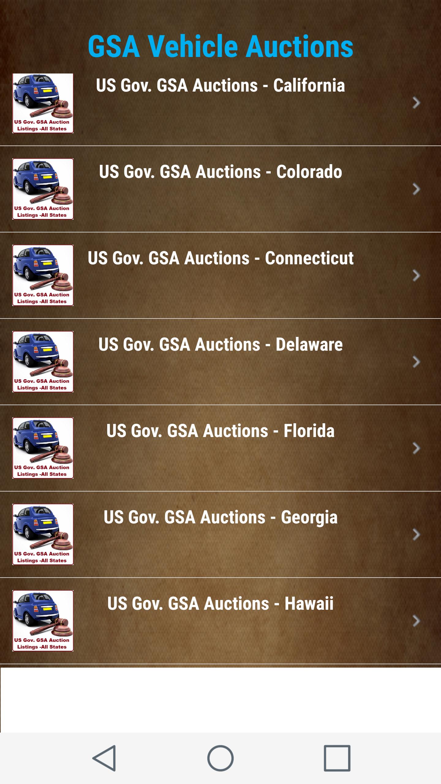Gsa Auto Auction >> Us Gov Gsa Vehicle Auction Listings All States For Android Apk Gsa Auto Auction >> Us Gov Gsa Vehicle Auction Listings All States For Android Apk