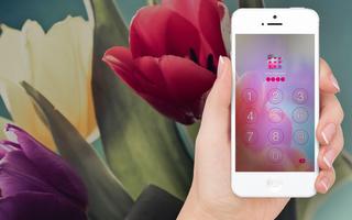 برنامه‌نما Tulip Flower - Applock Theme عکس از صفحه