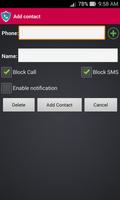 Block call and block SMS اسکرین شاٹ 3