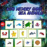 Kids Memory Sea Animals Game Poster