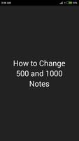 Change Rs.500,1000 Notes Quick постер