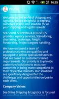 Sea Shine Shipping & Logistics capture d'écran 1