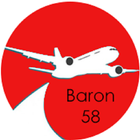 Baron 58 checklist Carenado আইকন