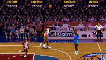 NBA Jam TE sega included tips poster