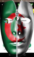 Zipper Lock Algeria Flag ポスター