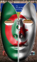 Zipper Lock Algeria Flag capture d'écran 1