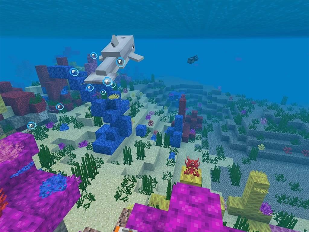 Подводная версия 1.5. Биом коралловый риф майнкрафт. Подводный мир в МАЙНКРАФТЕ. Водная версия МАЙНКРАФТА. Подводная версия МАЙНКРАФТА.