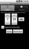 برنامه‌نما WakeUp OrDie! Alarm Clock Free عکس از صفحه