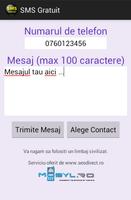 SMS Gratuit Romania Affiche