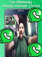 Free GBwhatsapp Whatsapp messenger 2 account tips Affiche