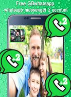 Free GBwhatsapp Whatsapp messenger 2 account tips capture d'écran 1