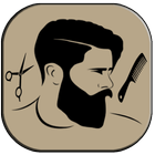 men hair beard style আইকন