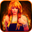 Real Fire Effects Photo Editor - Fire Photo Frames ícone