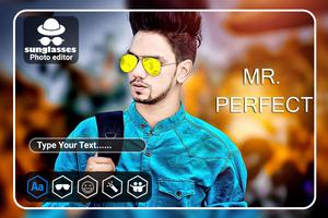 Men Sunglasses Photo Editor الملصق