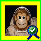 Adventurer Monkey In Space Zeichen