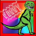 Funny Green Dinosaurs icône