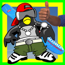 Penguin On A Snowboard APK