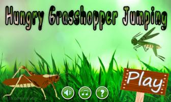 Hungry Grasshopper Jumping Affiche