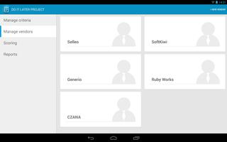 Vendor Selection App capture d'écran 2