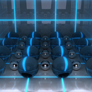 Neon Pentagon 3D Theme APK