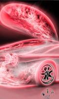 پوستر Neon Racing Car Hologram Tech