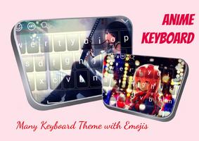 Girl Anime Keyboard Theme تصوير الشاشة 2
