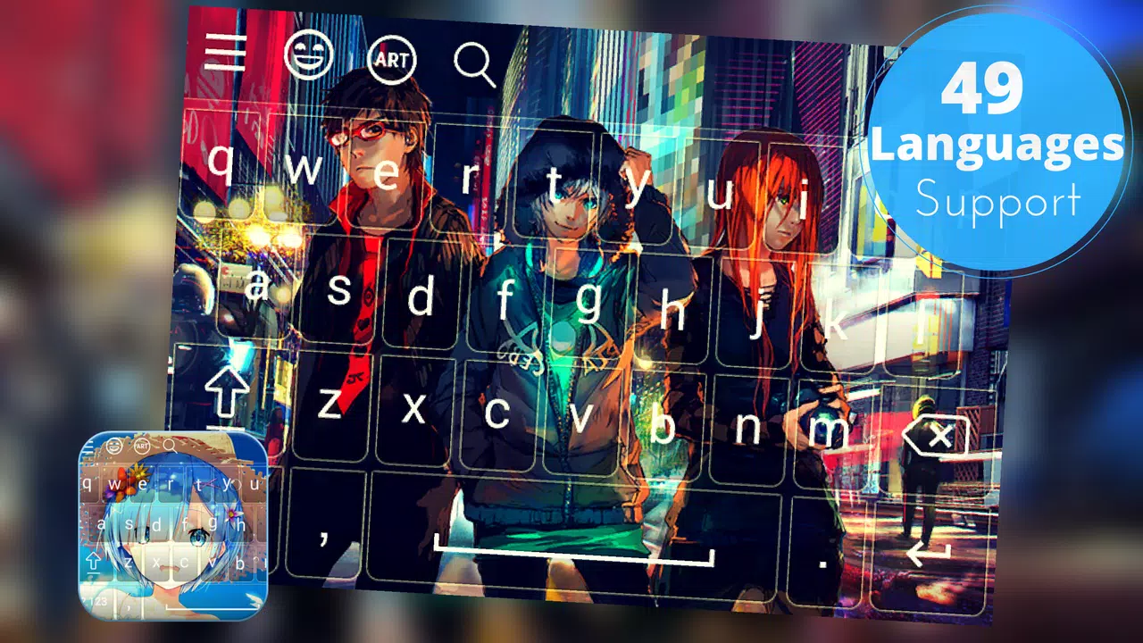Android向けのアニメキーボード絵文字 Apkをダウンロードしましょう