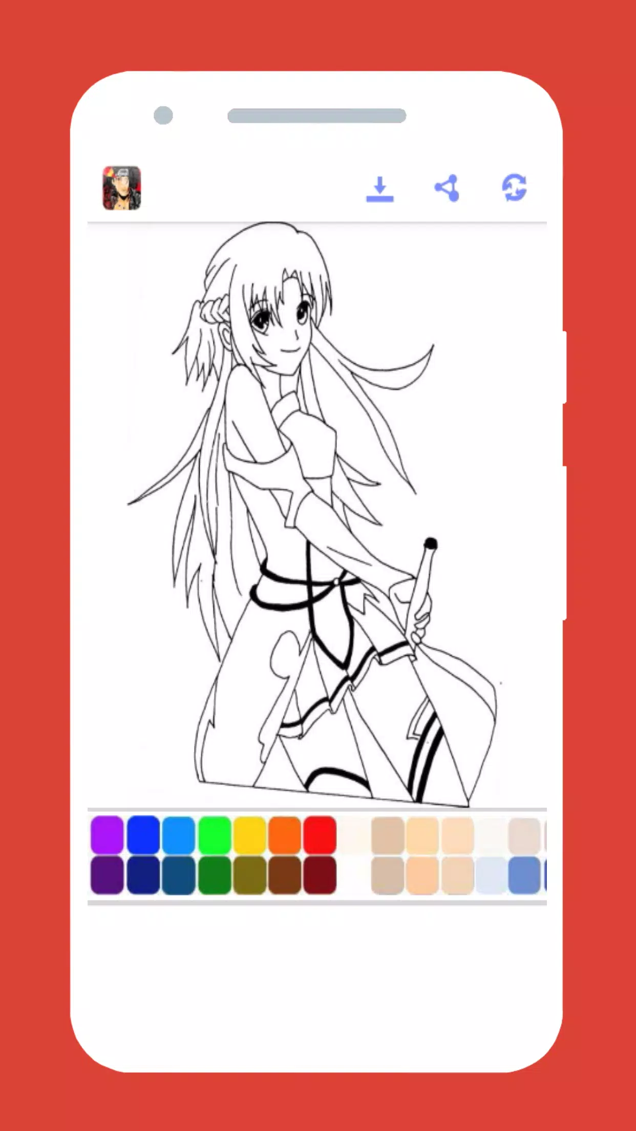 Download do APK de Desenhos de Anime para colorir para Android