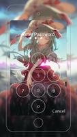 Cute Girl Anime Lock Screen 4K Affiche