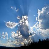 Wolkenhintergrundbild Zeichen