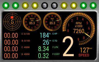 RacingMeter for Torque Pro اسکرین شاٹ 2