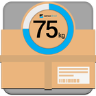 Shipping digital scale icon