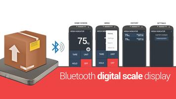 Weight display bluetooth scale plakat
