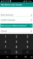 My Name Lock Screen پوسٹر