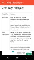 Meta Tags Analyzer تصوير الشاشة 3