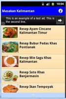 Resep Masakan Kalimantan imagem de tela 1
