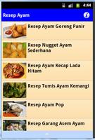 Resep Masakan Ayam imagem de tela 1