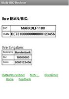 IBAN-BIC-Rechner ภาพหน้าจอ 1