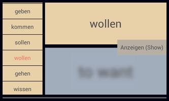 German verbs capture d'écran 1