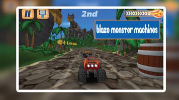 Blaze Light Truck Monster Machine Games captura de pantalla 2