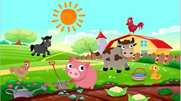 Poster Farm Animals For Baby