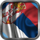 Serbian Flag Live Wallpaper icône