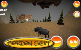 3D hairy Buffalo Simulator ảnh chụp màn hình 3