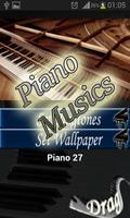 Piano Music Rintones Wallpaper capture d'écran 1