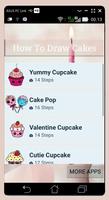 How To Draw Cakes and Cupcake Step by Step captura de pantalla 1