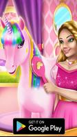 UNICORN 3D GLITTER COLORING BOOK GAME poster