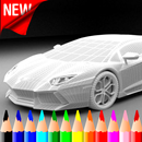 Italian Car 3D Lambo Spray Coloring Book APK