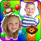 Baby photo collage icon