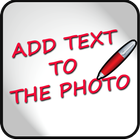 Add text to the photo icon